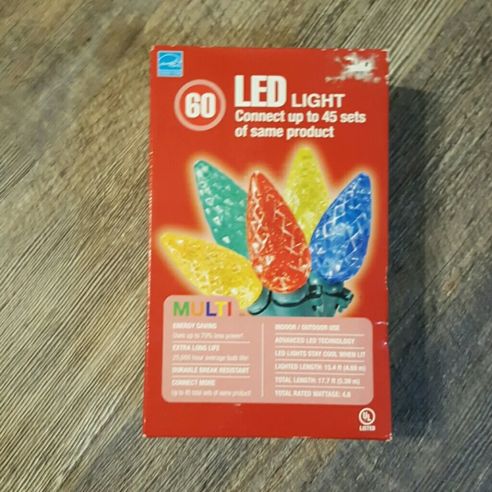 60 LED multi colors light connect up to 45 sets New